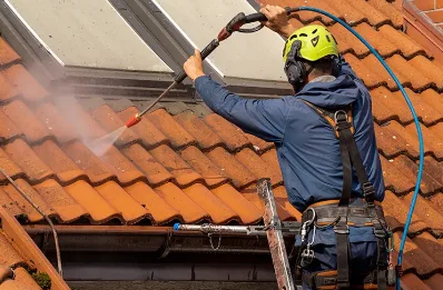 Démoussage et hydrofuge de toiture à Rodelle